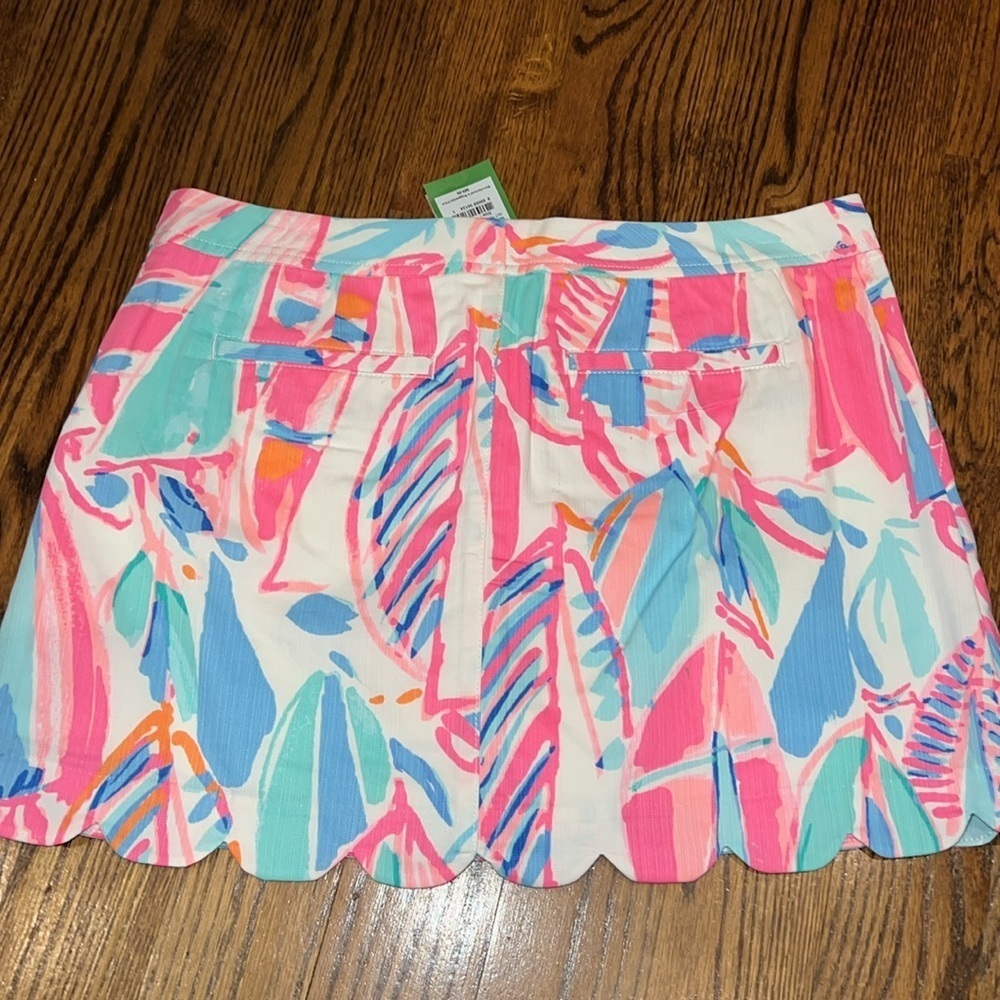 Lilly Pulitzer Colette Skort in Out to Sea Watercolor Sailboat print size 10 NWT - Picture 7 of 9